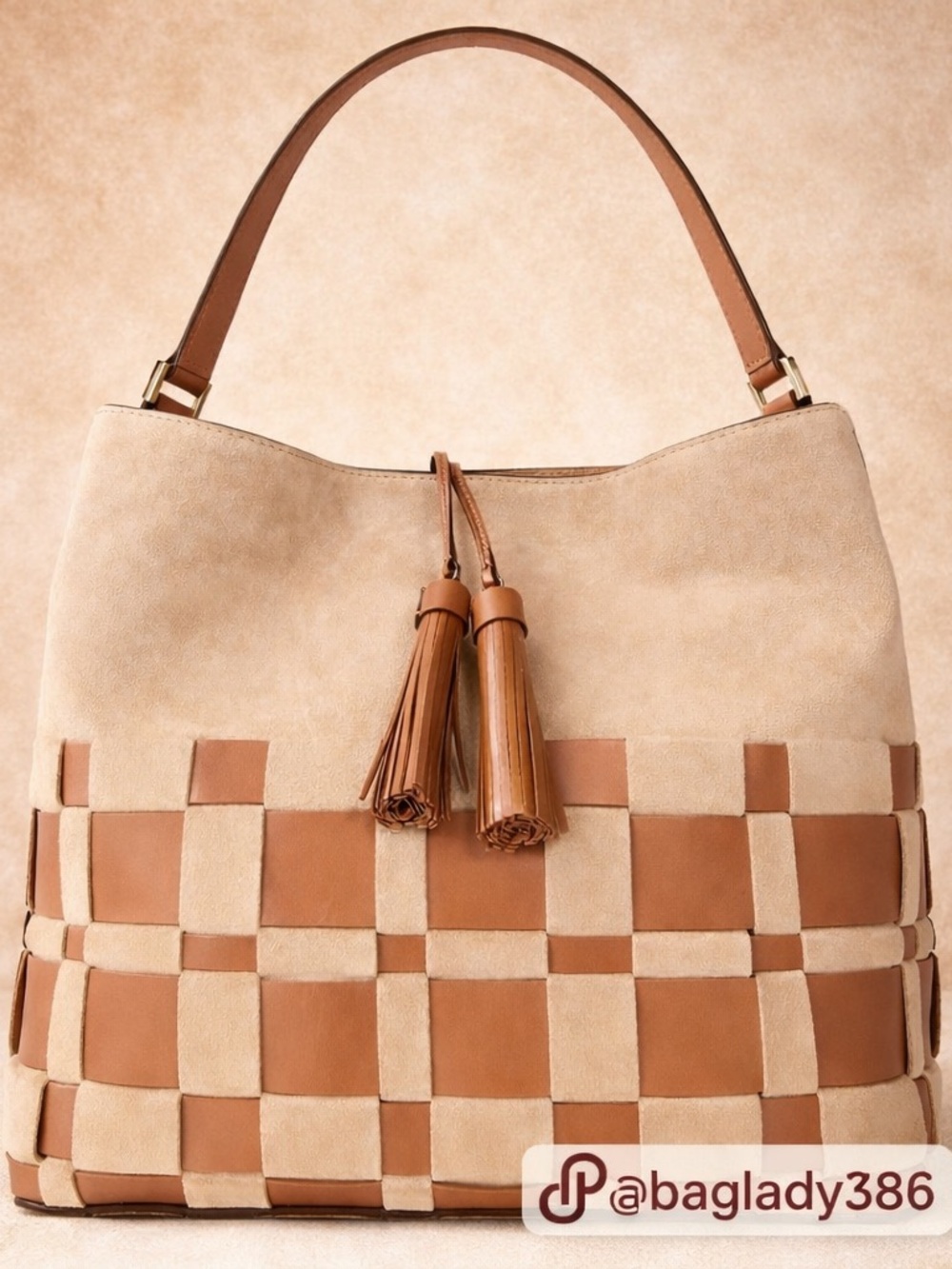 Michael Kors Vivian Brown & Tan Large Suede & Leather Hobo Bag NWOT MSRP:$448